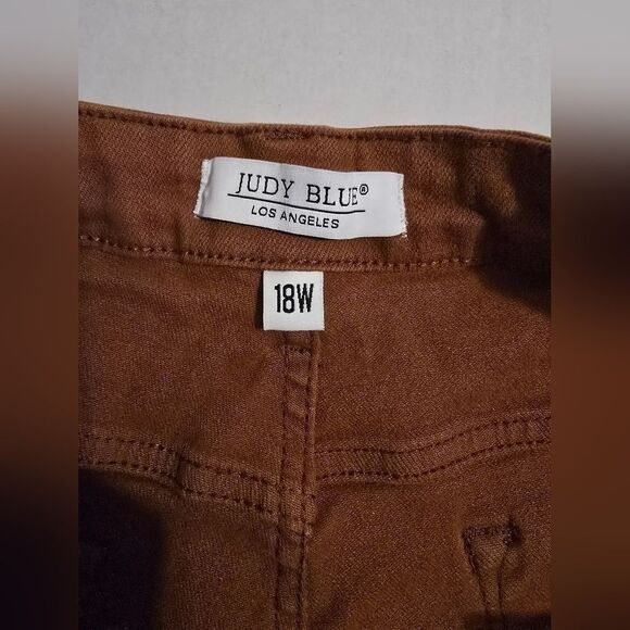 Judy Blue Woodland High Rise Slim Fit Jeans Size 18W in Tan - Picture 7 of 13